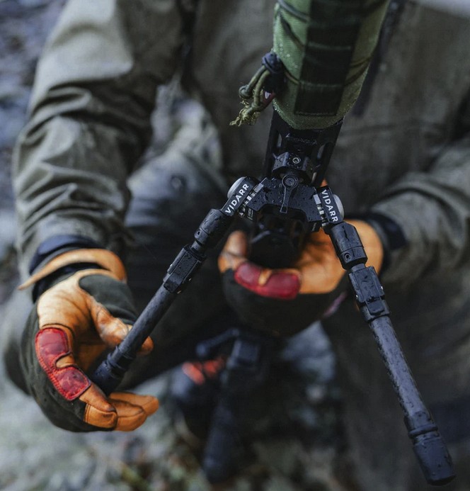 Spartan Vidarr Tactical Pan and Cant 5-9" Bipod with Picatinny Adapter