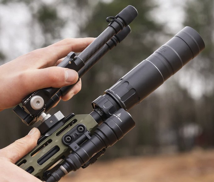 Spartan Vidarr Tactical Pan and Cant 5-9" Bipod with Picatinny Adapter