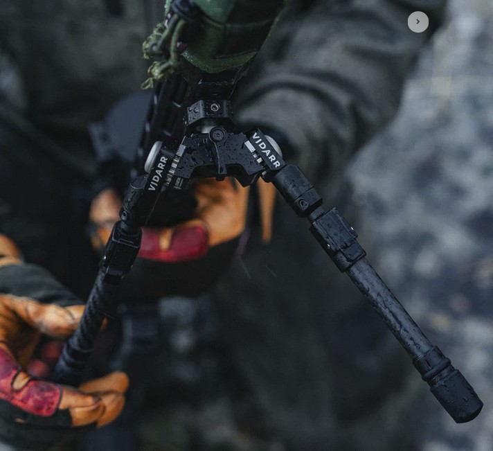 Spartan Vidarr Tactical Pan and Cant 5-9" Bipod with Picatinny Adapter