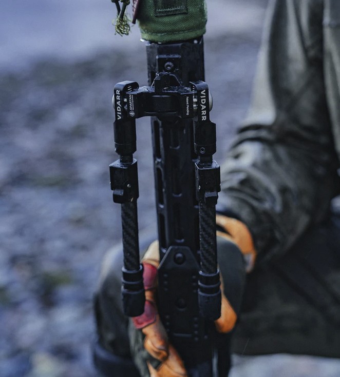 Spartan Vidarr Tactical Pan and Cant 5-9" Bipod with Picatinny Adapter