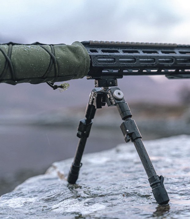 Spartan Vidarr Tactical Pan and Cant 5-9" Bipod with Picatinny Adapter