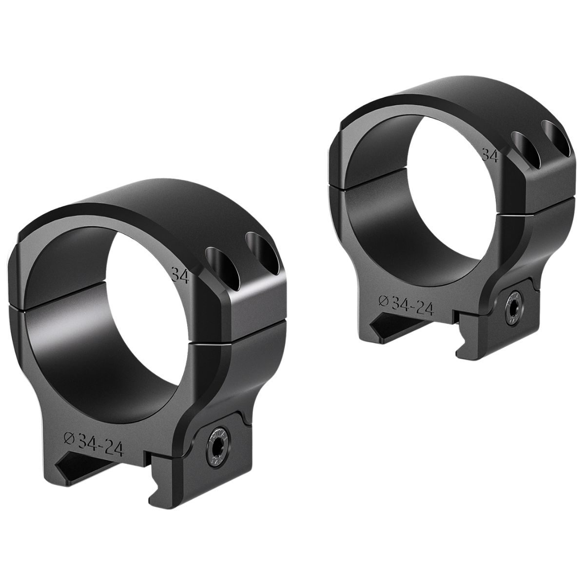 Leofoto SR-3424 34mm Medium (15mm saddle) Scope Rings