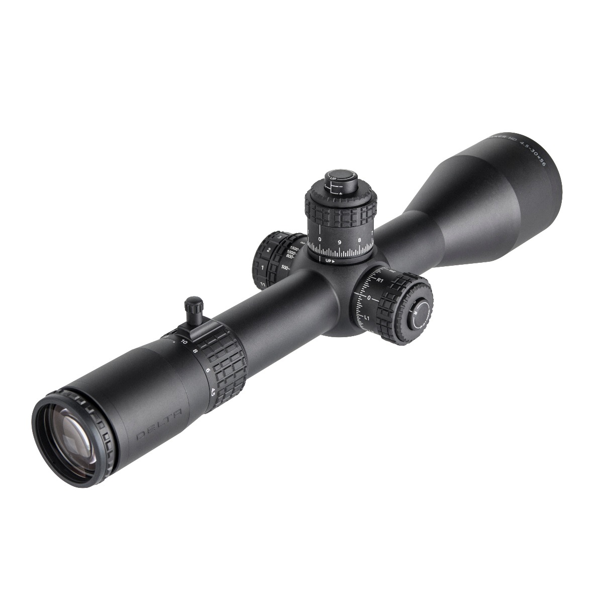 Delta STRYKER ED 4.5-30x56 HD FFP IR Mil Mil Zero Stop LOCKING TURRET Rifle Scope - LRD-1T