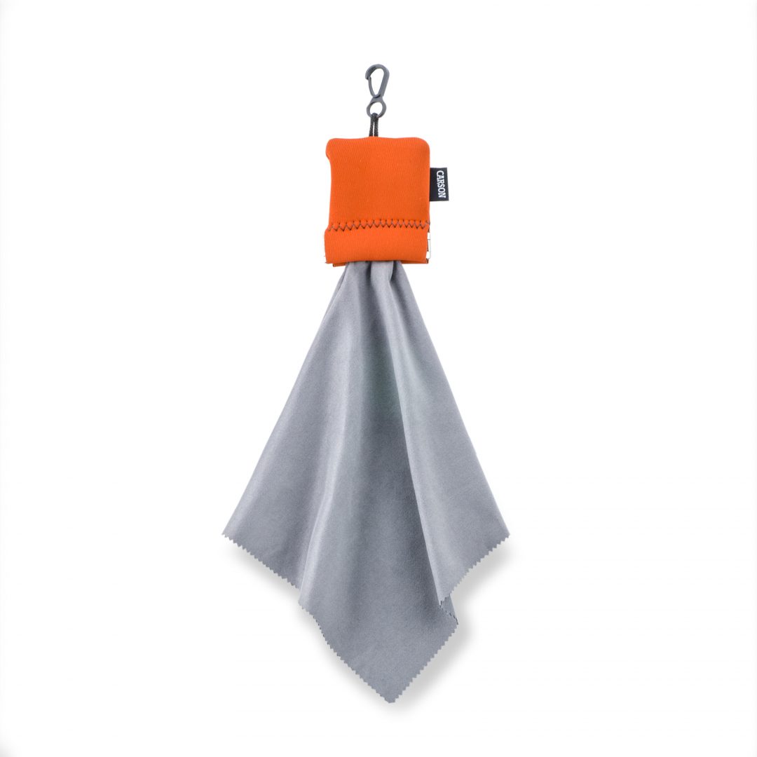 Carson Stuﬀ-It Pro Microfiber Lens Cleaner - Orange