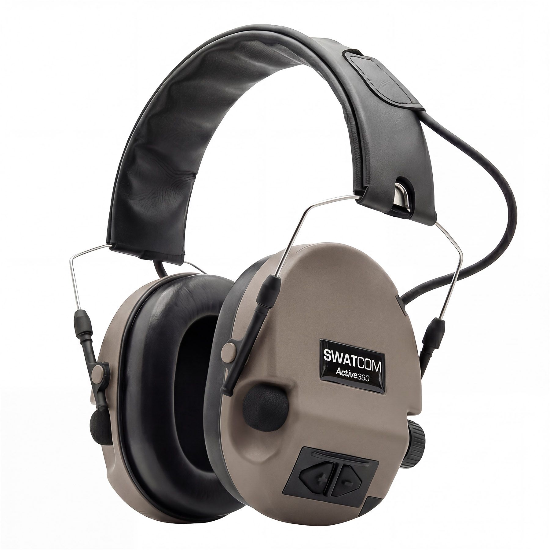 SWATCOM Active360 Electronic Ear Defenders - Sand