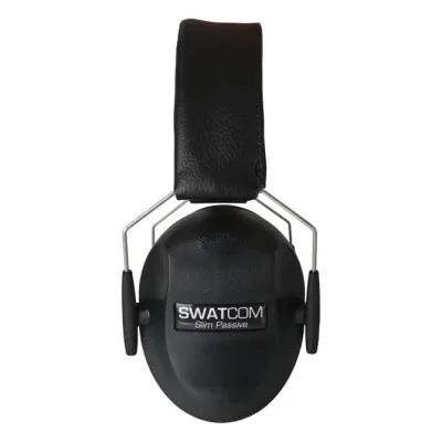 SWATCOM Slim Passive Folding Ear Muff - Black