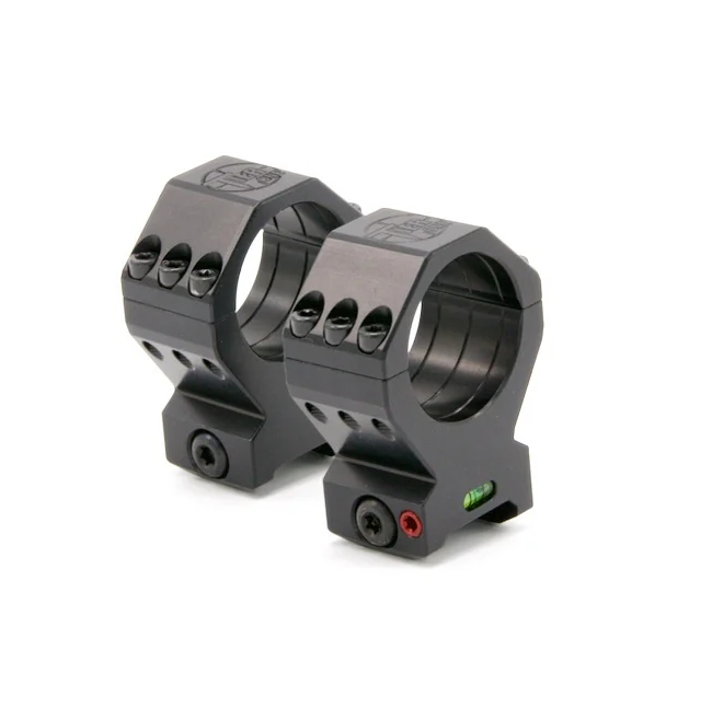 Tier One 30mm High TAC 6 Screw Bubble Level Picatinny Scope Rings