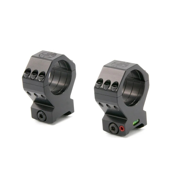 Tier One 30mm High TAC 6 Screw Bubble Level Picatinny Scope Rings