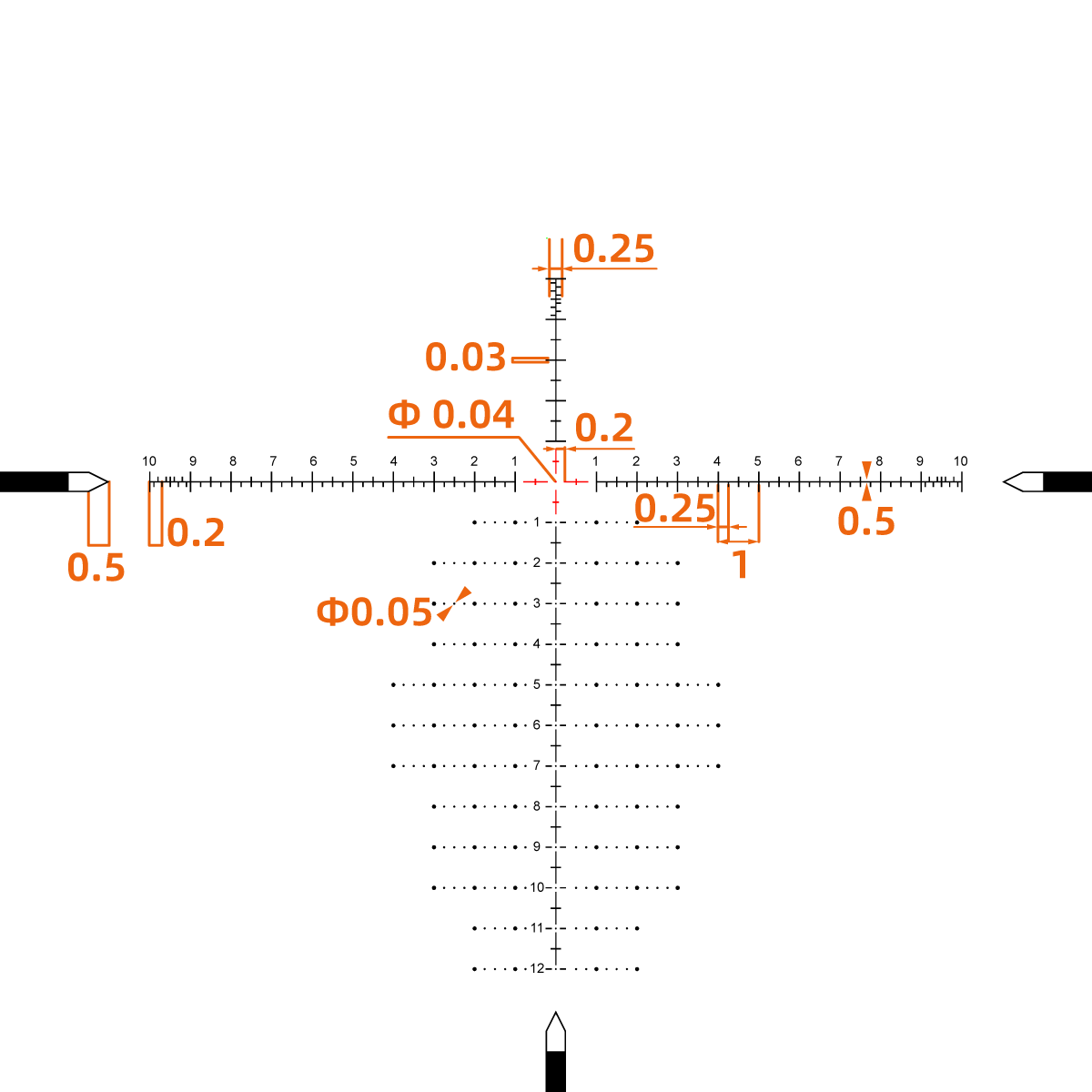 Vector Optics Tauron 6-24x50 FFP Rifle Scope Illuminated, SF, 34mm, HD Glass