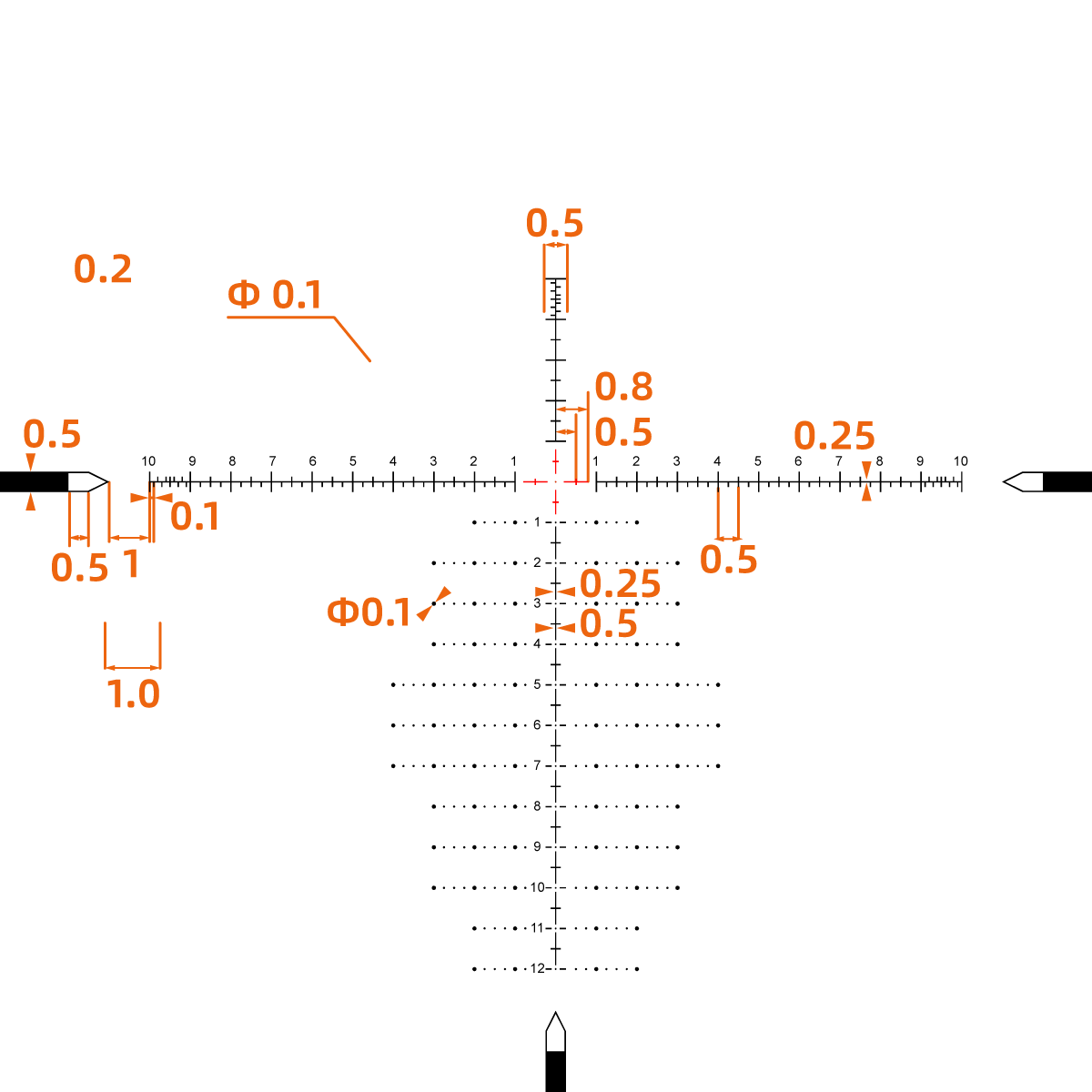 Vector Optics Tauron 6-24x50 FFP Rifle Scope Illuminated, SF, 34mm, HD Glass