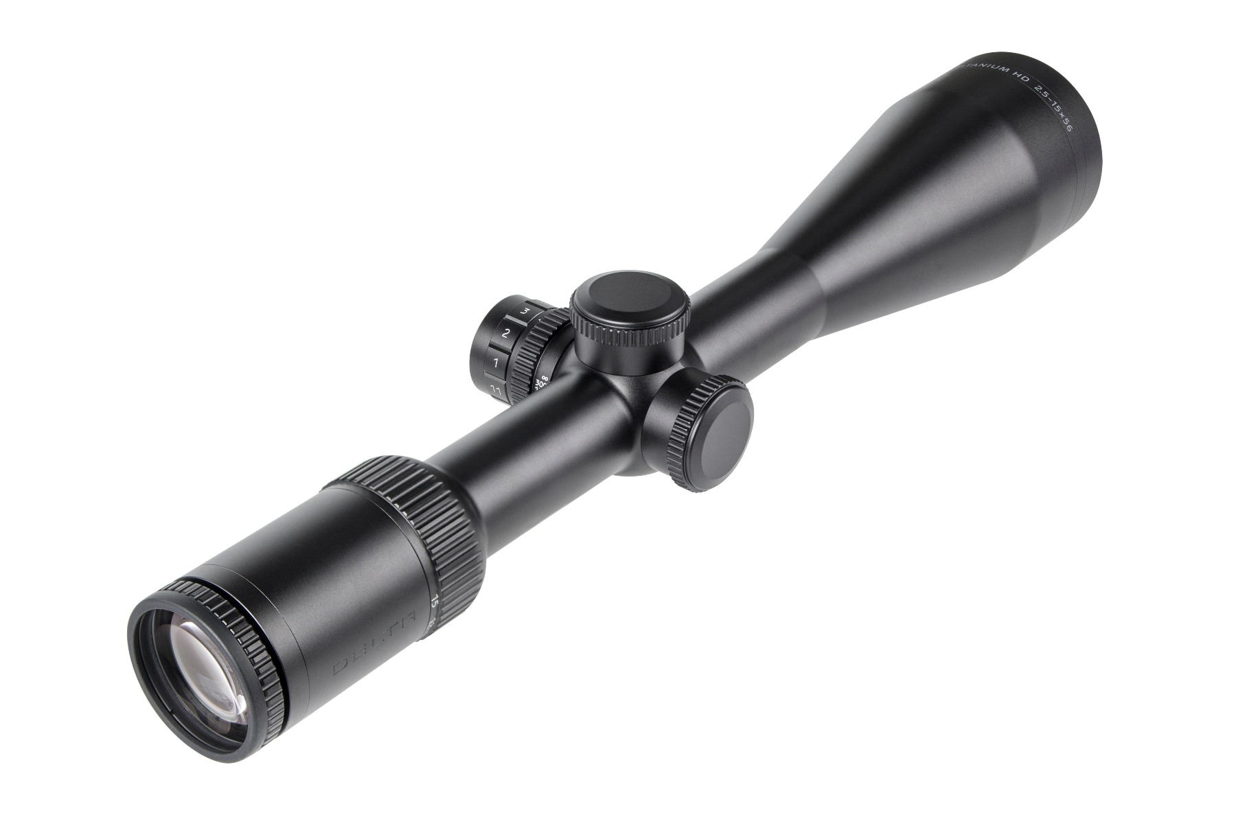 Delta Titanium 2.5-15x56 HD Illuminated 4a SFP Rifle Scope