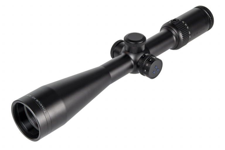 Delta Titanium HD 4-24x50 SFP Illuminated Half Mil Interchangeable Turret Rifle Scope