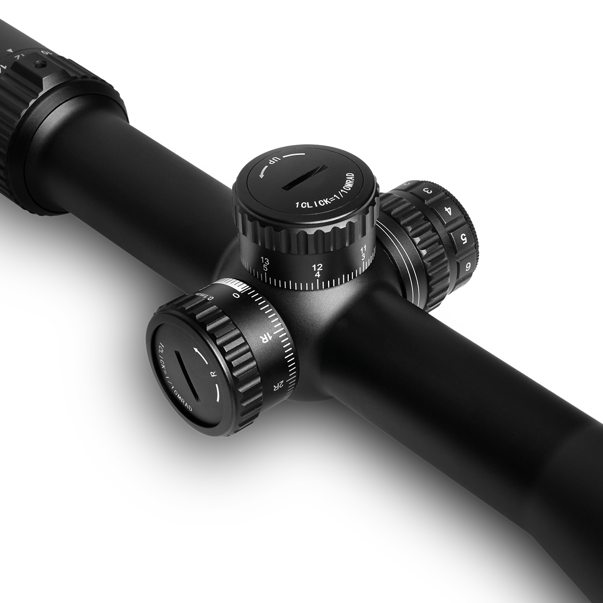 WULF Tornado 6-24x50 FFP Digi-Illum W-MIL3 Side Focus Zero Stop LT (30mm) Tactical 0.1 MRAD Rifle Scope