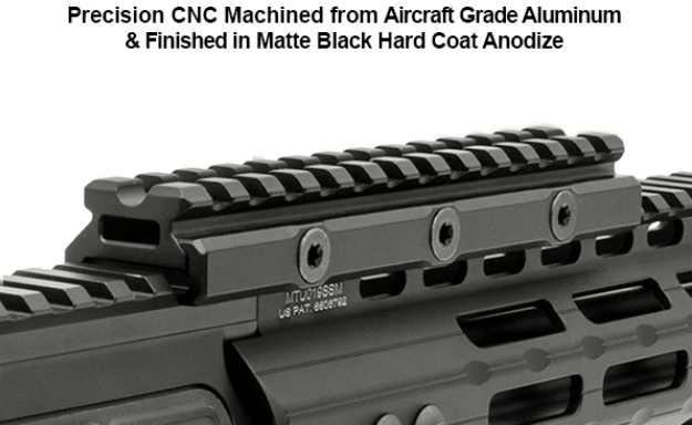 UTG Super Slim Picatinny Riser Mount, 0.5" Height, 13 Slots