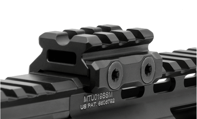 UTG Super Slim Picatinny Riser Mount, 0.5" Height, 3 Slots