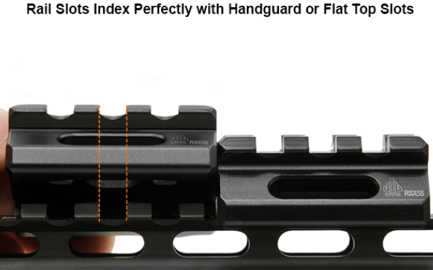 UTG Super Slim Picatinny Riser Mount, 0.5" Height, 3 Slots