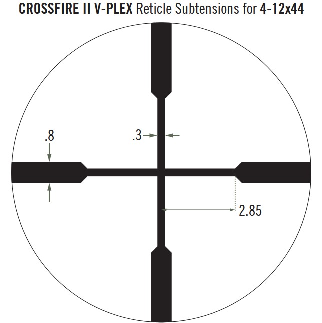 Vortex Crossfire II 4-12x44 SFP V-Plex Rifle Scope