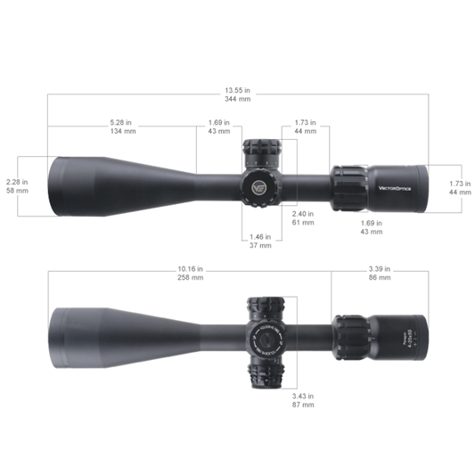 Vector Optics Paragon 4-20x50 1" Zero-Stop Rifle Scope 