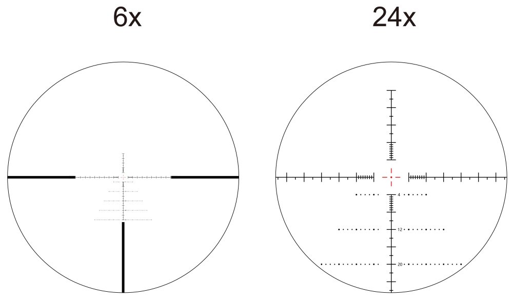 Vector Optics Sentinel 6-24x50 FFP IR VSE-3 1/4MOA 30mm Rifle Scope