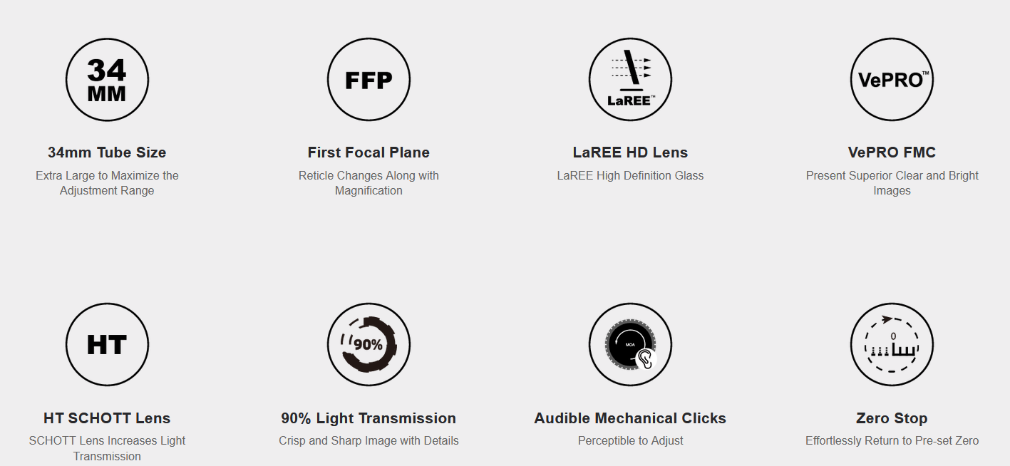 Vector Optics Continental X6 4-24x56 Tac VCT-34 FFP IR 34mm Rifle Scope