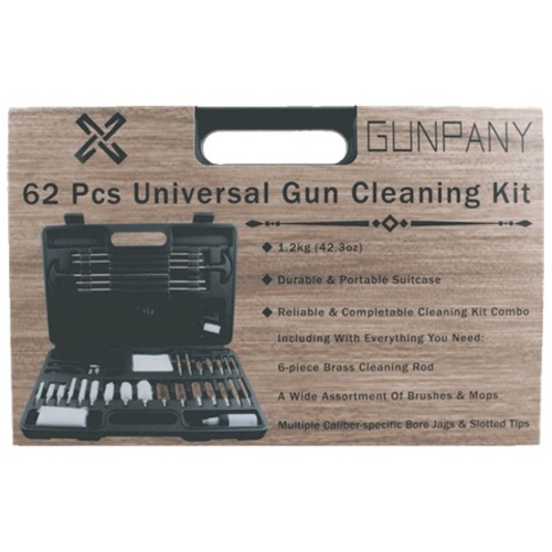 Vector Optics Gunpany 62 Piece Rifle Shotgun Airgun Universal Gun Cleaning Kit