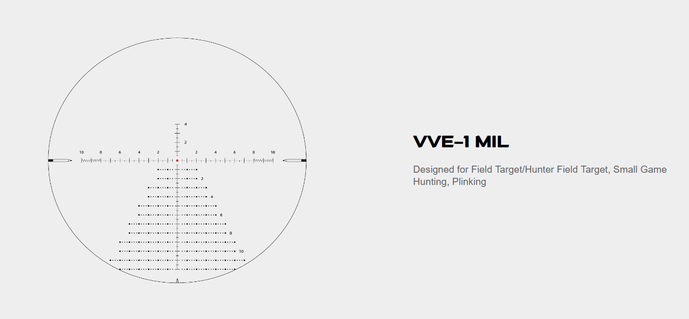 Vector Optics Veyron GenII 4-16x44 FFP Rifle Scope 30mm Tube Illuminated MIL Reticle