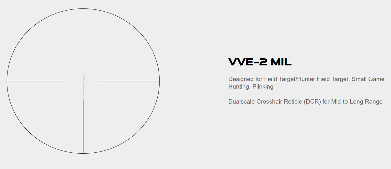 Vector Optics Veyron Gen II 4-16x44 HD DCR FFP Rifle Scope – 30mm Tube, Illuminated MIL Reticle
