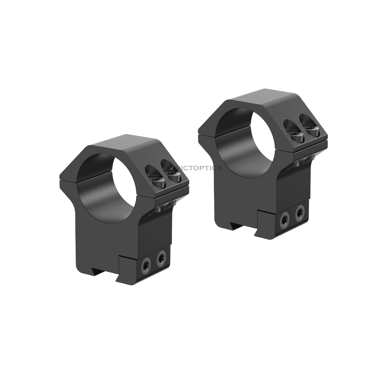 Vector Victoptics ACD Screw Mount 25.4mm (1") 9-11mm Dovetail Mounting Rings - High