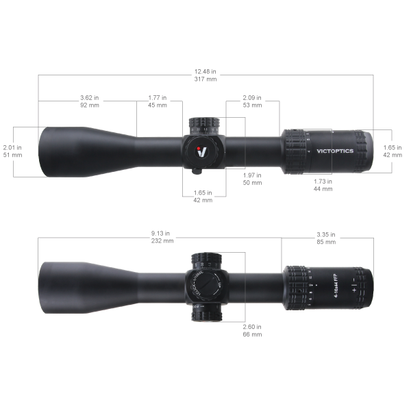 Vector Victoptics S4 4-16x44 Side Focus MDL Mil SFP 30mm Air Rifle Scope