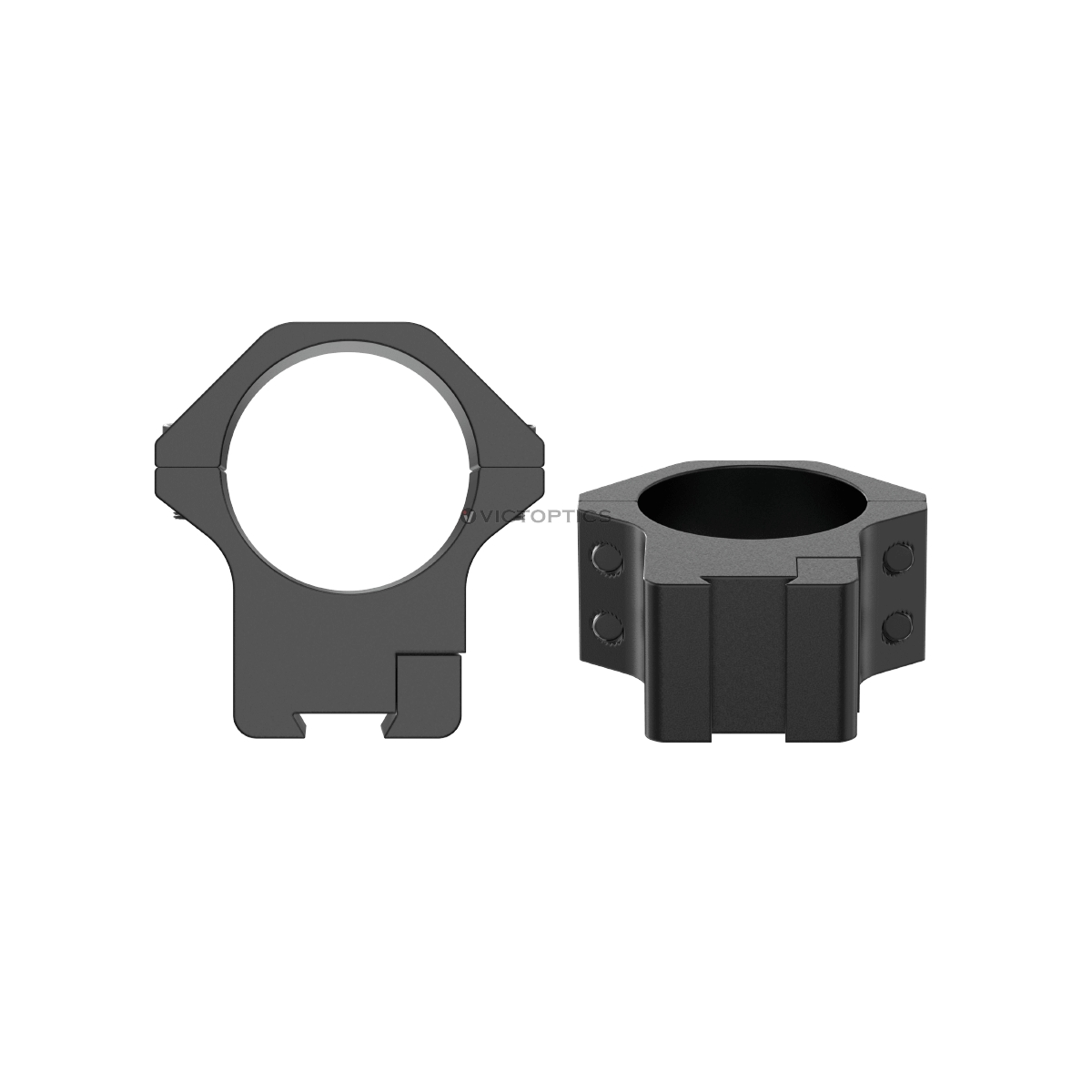 Vector Victoptics ACD Screw Mount 30mm 9-11mm Dovetail Mounting Rings - Medium