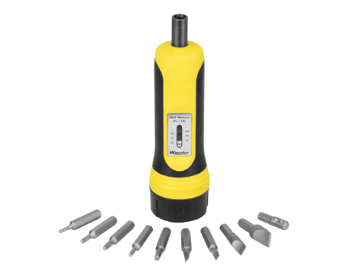 Wheeler Fat Torque Wrench 10 Bit Set in Case - 10-65 Inch Pounds