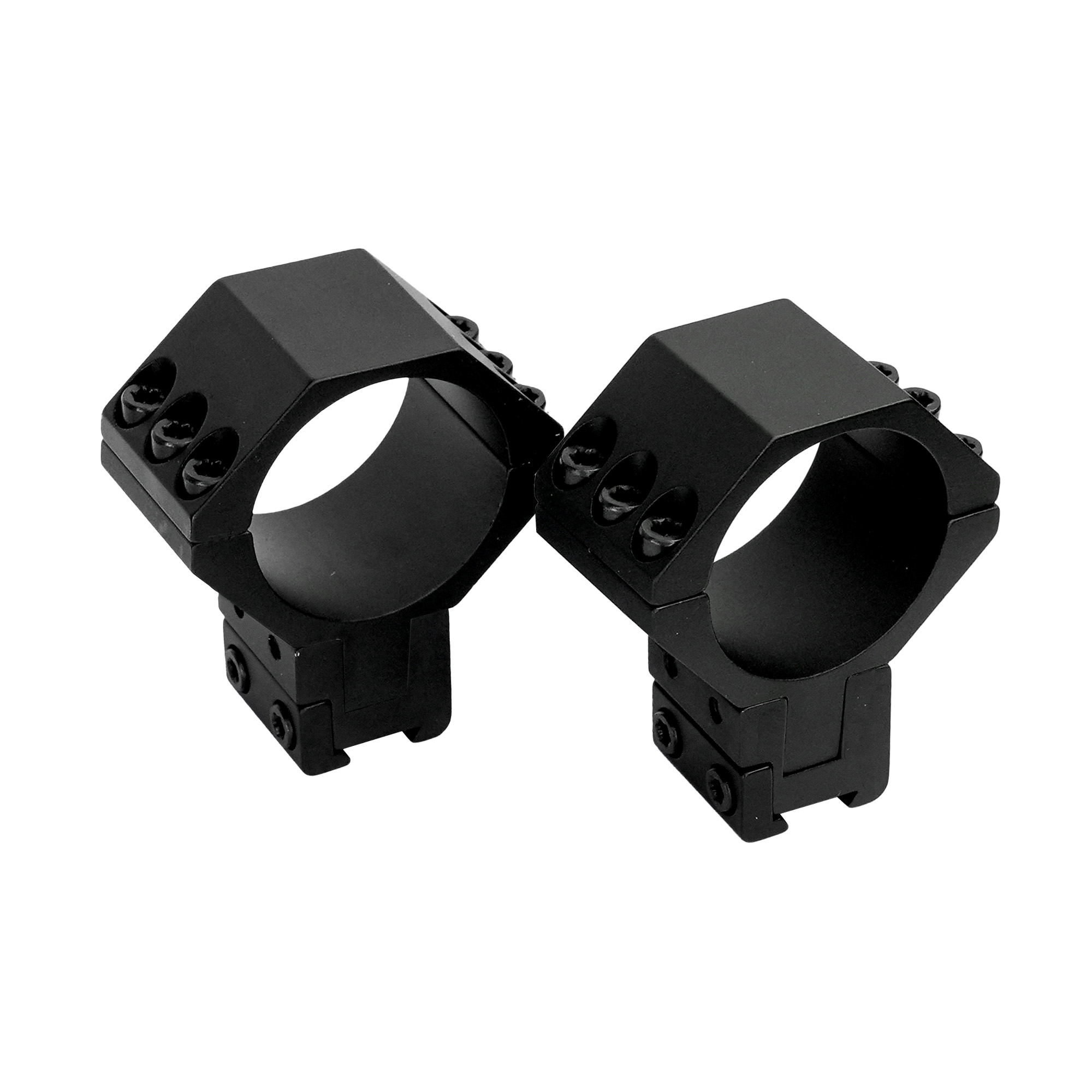 WULF 40 MOA Adjustable 6 Screw Rings - 9/11mm - 30mm Tube