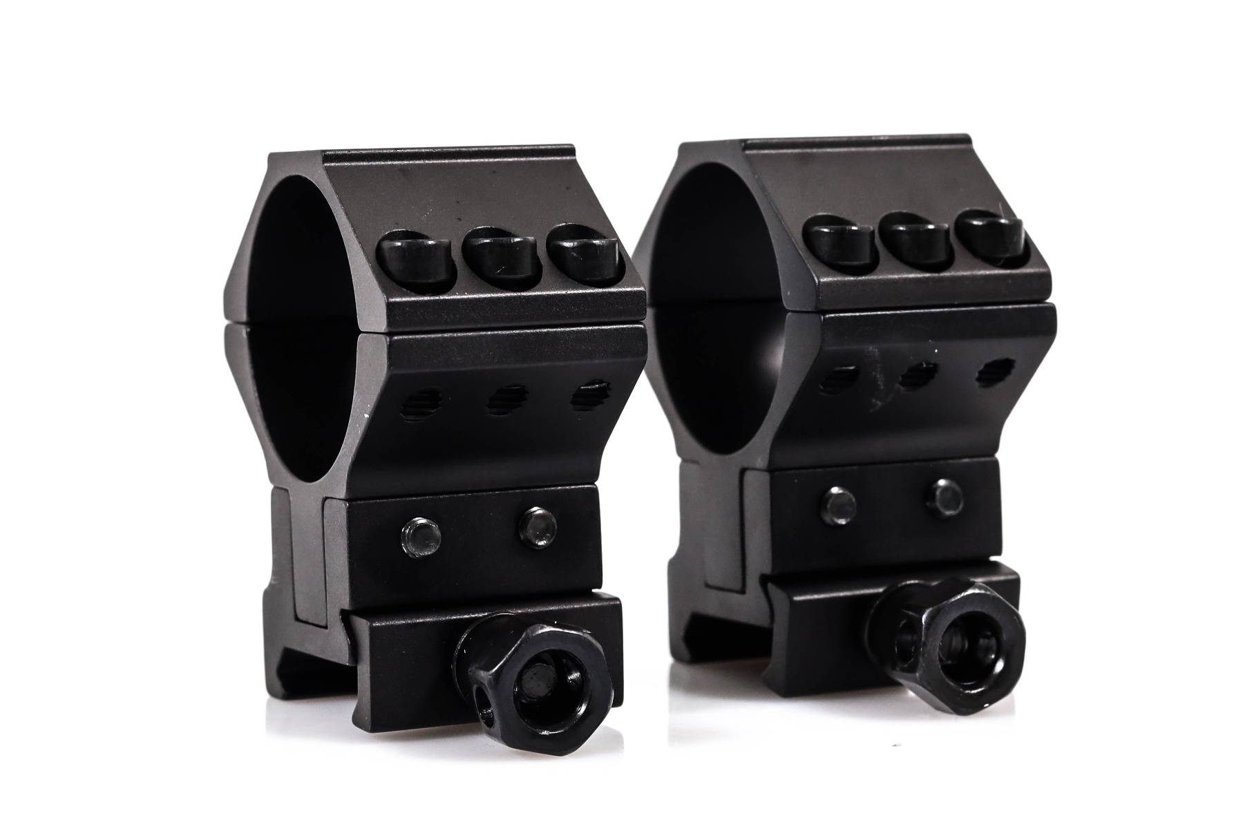 WULF 30mm 40 MOA Adjustable 6 Screw 2 Piece Picatinny Rings