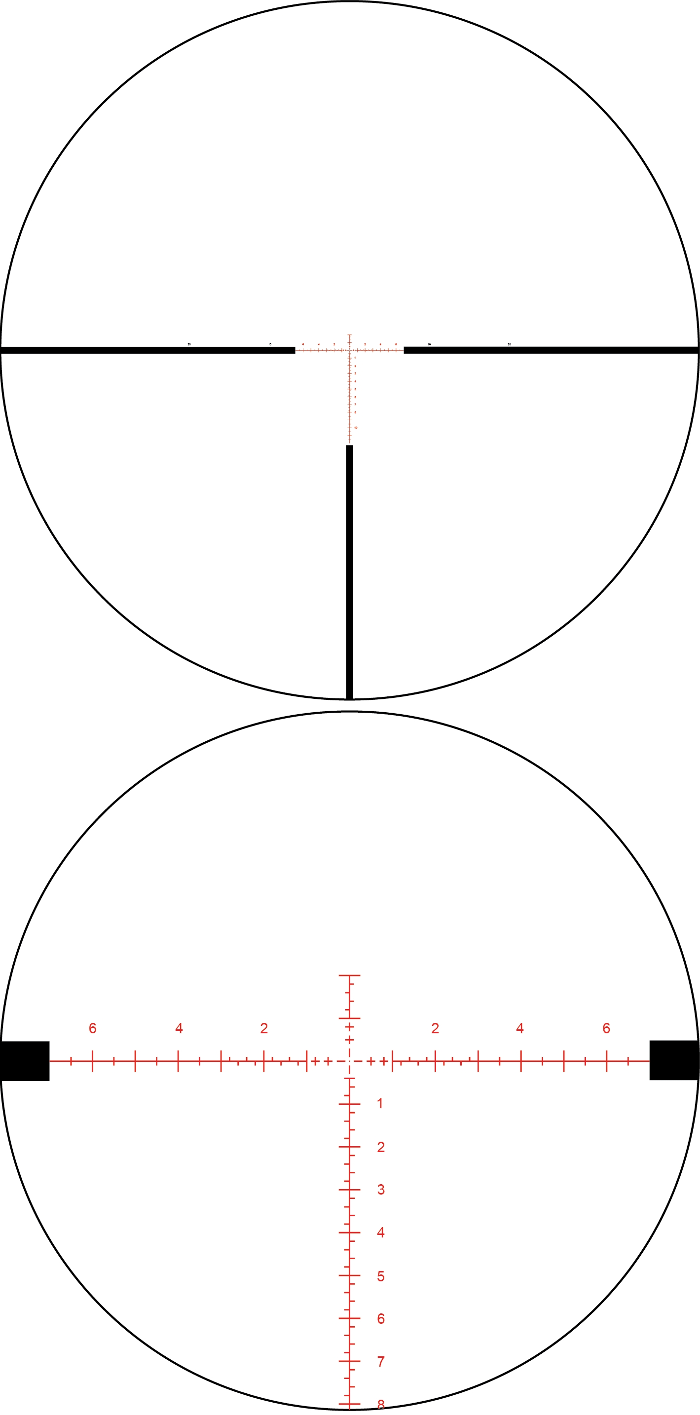 WULF Tornado 6-24x50 FFP Digi-Illum W-MIL3 Side Focus Zero Stop LT (30mm) Tactical 0.1 MRAD Rifle Scope