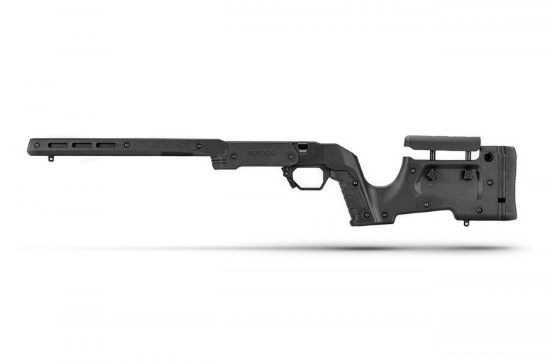 MDT XRS Remington 700 Short Action Tactical Sporting Chassis System L/H - Cerakote Black
