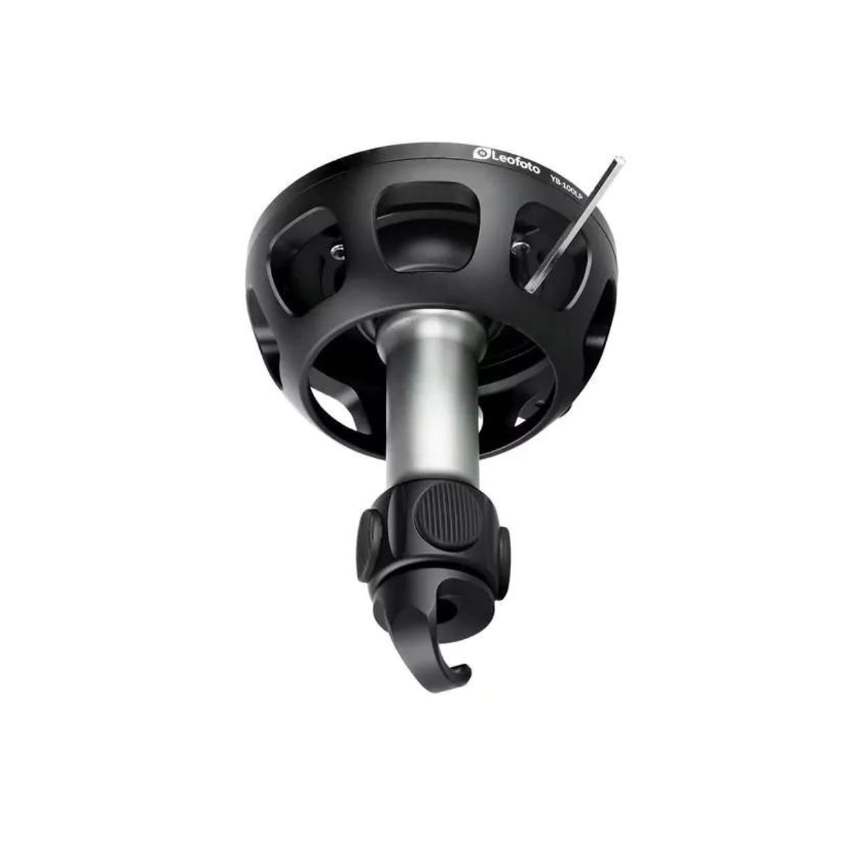 Leofoto YB-100MP Summit 100mm x 100mm 3/8 inch Thread Medium Handle Levelling Base with Platform