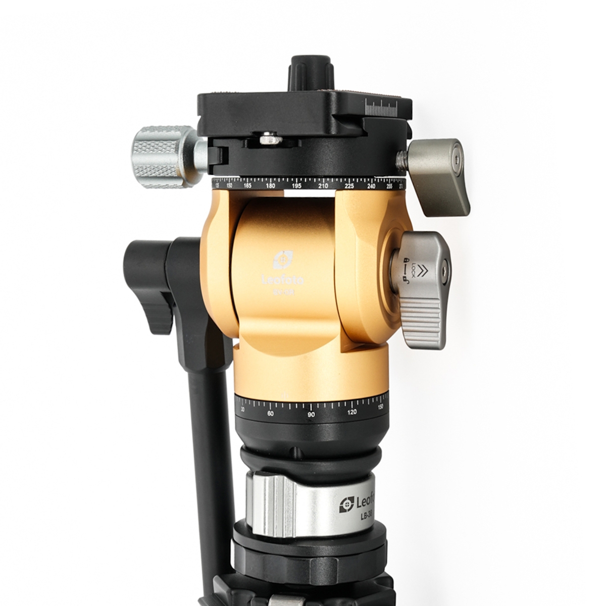 Leofoto LY Video Head LY-224C&BV-0R&LB-38 (Yellow) 10 Layer Carbon Fiber Tripod – 3kg