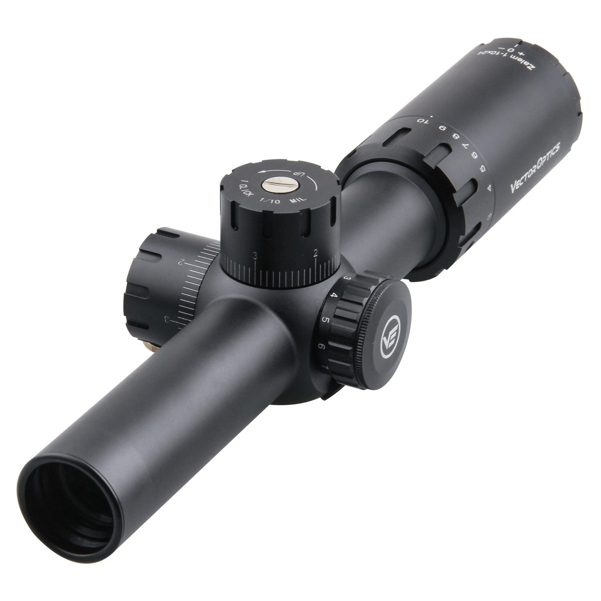 Vector Zalem 1-10x24 SFP 0.1 MRAD Illuminated VET-10BDC Rifle Scope