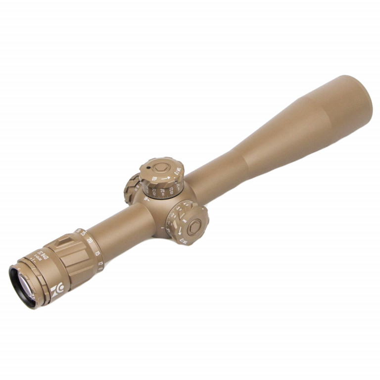 ZCO (Zero Compromise Optics) ZC840 8-40x56 28mil Illuminated FFP MIL MPCT1 CCW Rifle Scope - FDE