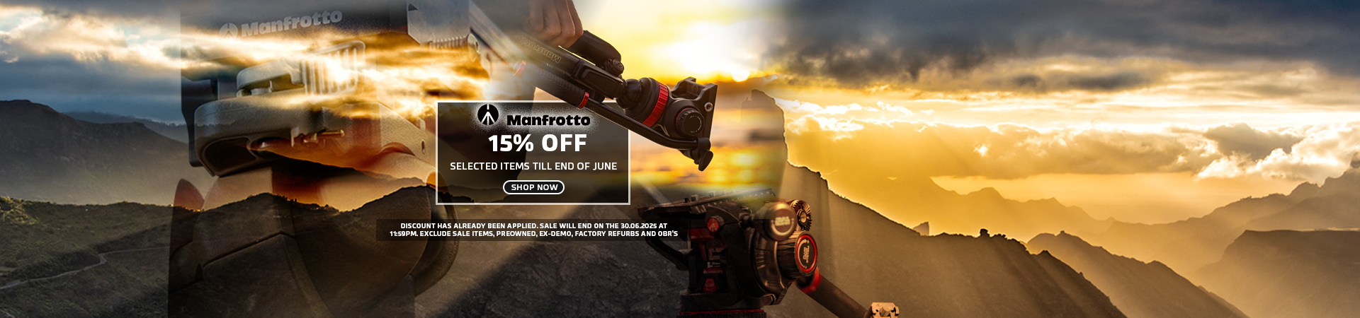 manfrotto 15% off