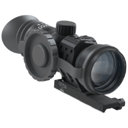 Immersive Optics 14x50 Prismatic Scope MilDot Extended with MOA Adjustable Mounts
