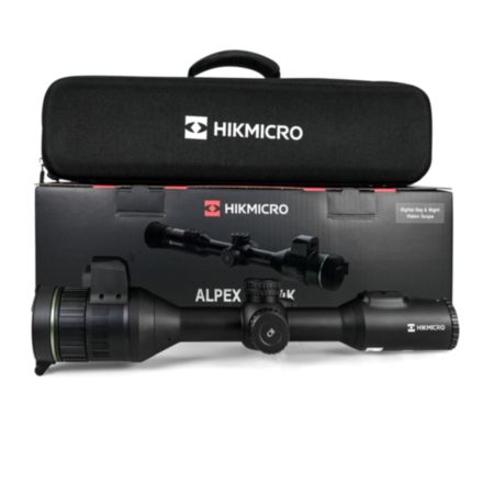 Preowned HIKMICRO Alpex A50EL 4K UHD Sensor LRF Digital Day & Night Rifle Scope with Ballistics Calculator - PO416