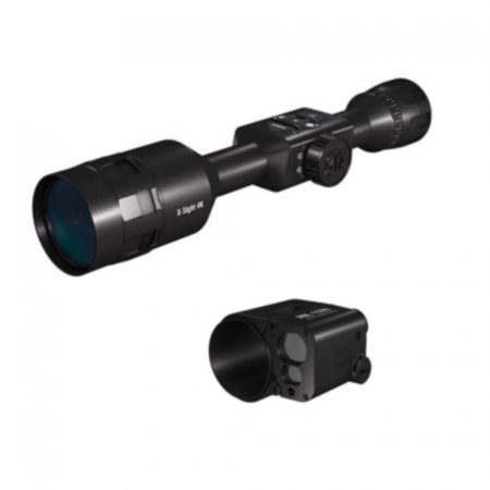 ATN 4K PRO X-Sight 5-20x Ultra Digital Night Vision Day Scope & NEW ATN AUXILIARY BALLISTIC LASER 1500 Laser Rangefinder 