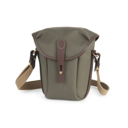 Billingham Galbin Binocular Case for 10x42 Binoculars / Small Cameras - Sage FibreNyte / Chocolate Leather