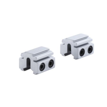 BKL-167 2 Piece 3/8 or 9-11mm Dovetail Riser Rail - Silver