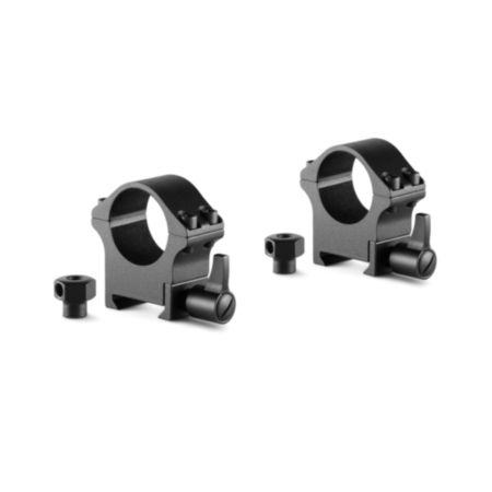 Hawke Pro steel 1"  Med Weaver/Picatinny Ring Mounts with Lever (Fitted) and Nut