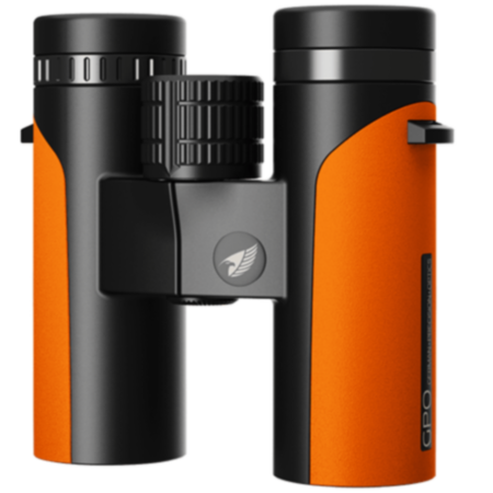 German Precision Optics Passion 8x32 Compact ED Field Binoculars - Black / Orange