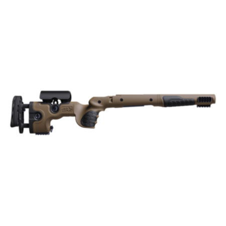 GRS Adjustable Bifrost Composite Stock suited to Long Action Remington 700 BDL R/H - Brown