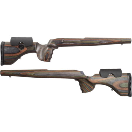 GRS Adjustable Hunter Light Stock suited to Long Action Howa 1500 R/H - Green Mountain Camo
